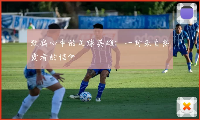 致我心中的足球英雄：一封来自热爱者的信件